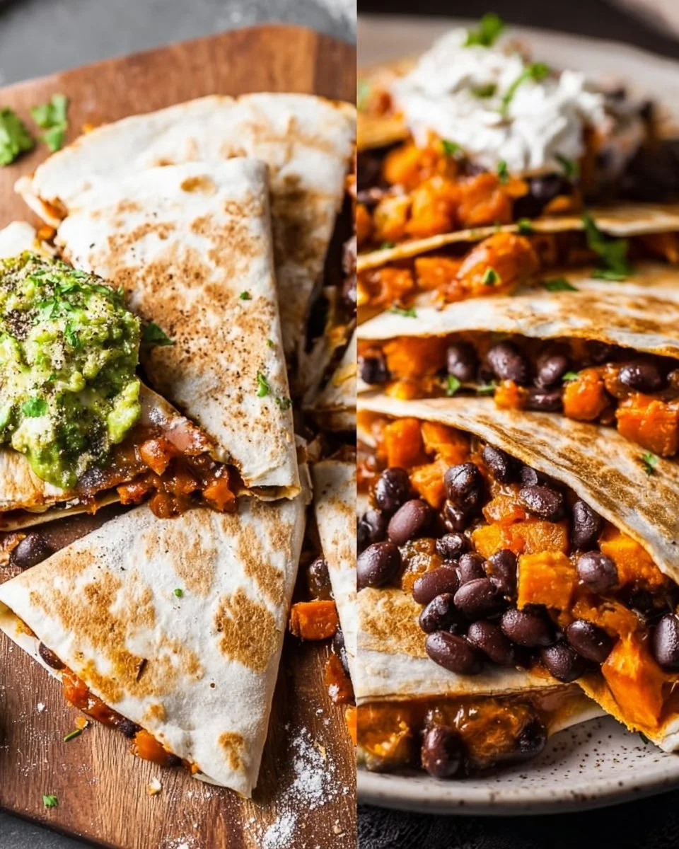 25-Minute Sweet Potato Black Bean Quesadillas