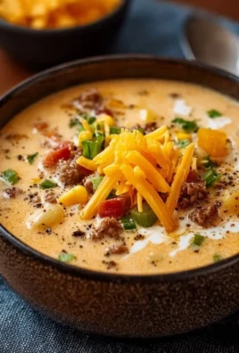 Bowl of creamy Cowboy Soup garnished with fresh herbs, perfect for cozy dinners