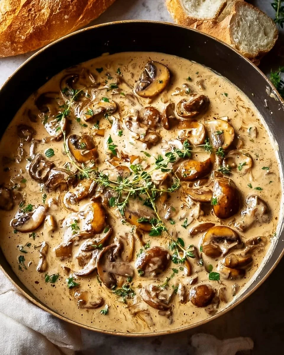 Creamy mushroom sauce