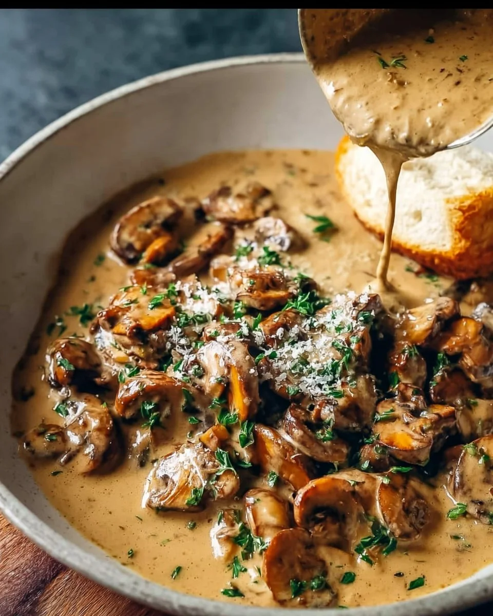 Creamy mushroom sauce
