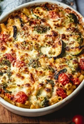 Delicious Mediterranean Vegetable Pasta Bake with fresh vegetables and herbs