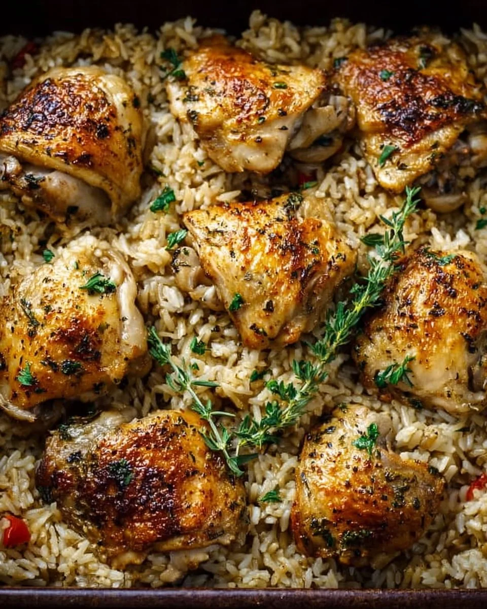 Oven Baked Chicken and Rice
