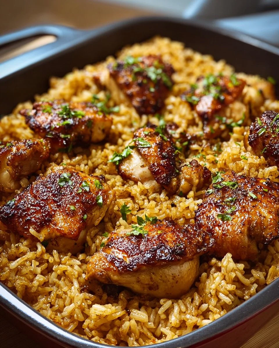 Oven Baked Chicken and Rice