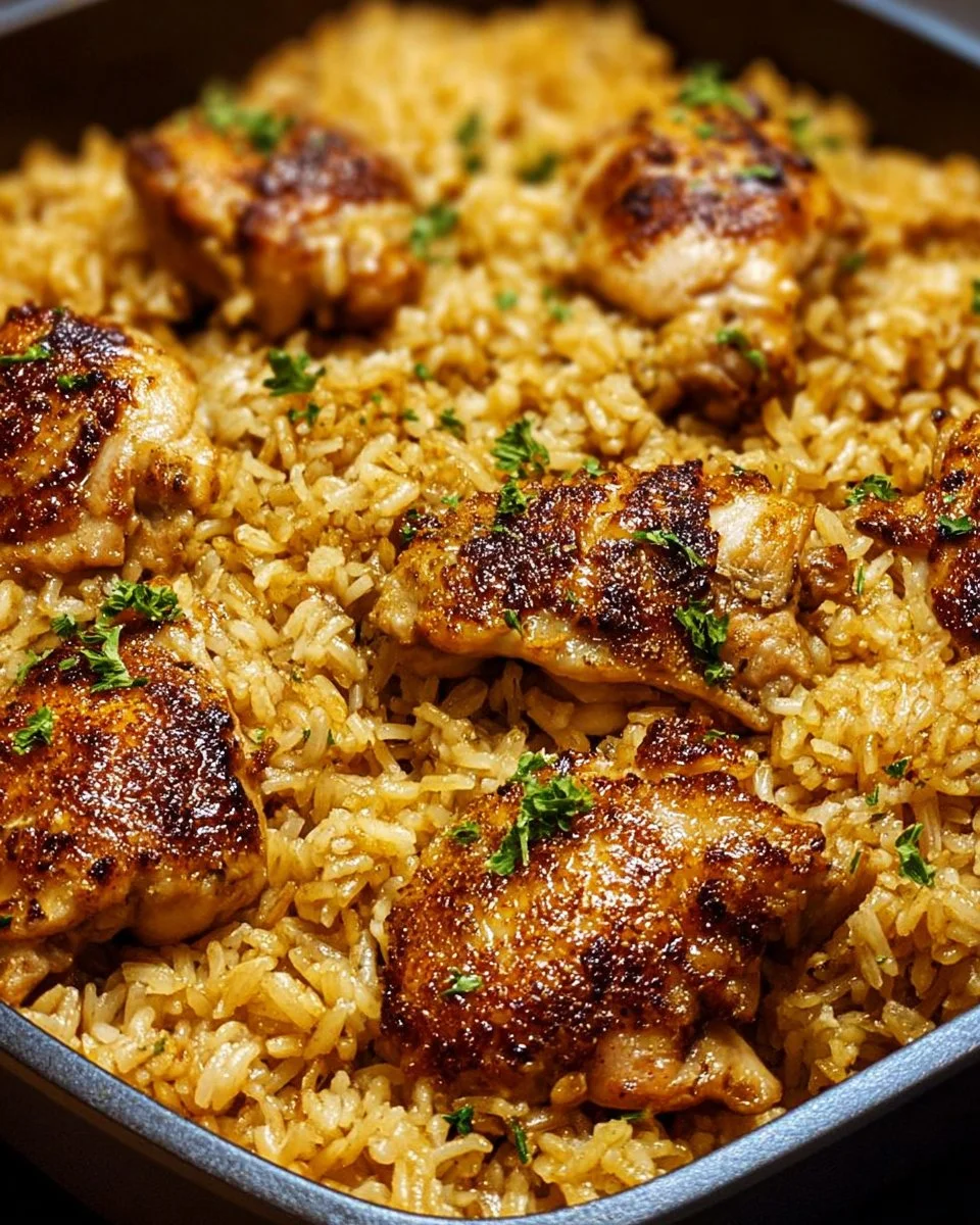 Oven Baked Chicken and Rice