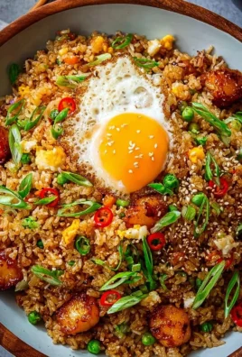 Plate of Bang Bang Fried Rice with colorful vegetables and spices.