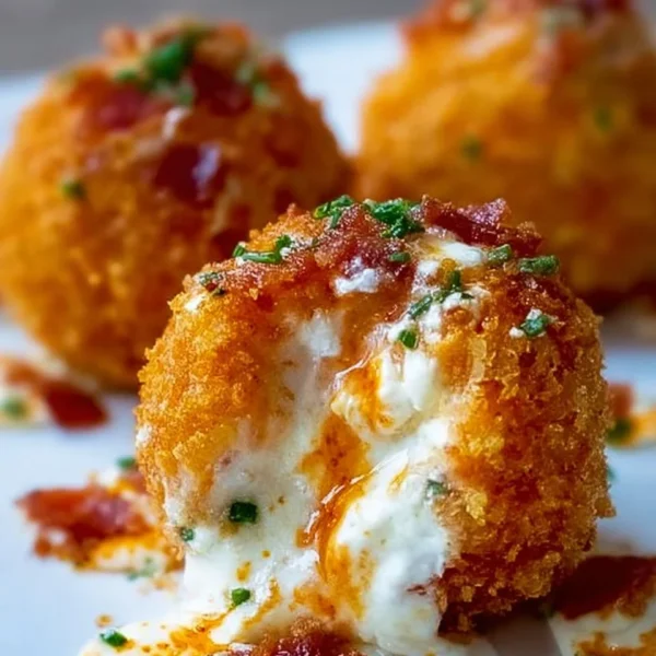 Buffalo Chicken Bacon Mozzarella Bombs ready for game day snack