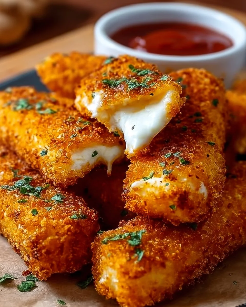Buffalo Chicken Mozzarella Sticks for Spicy Snack Lovers