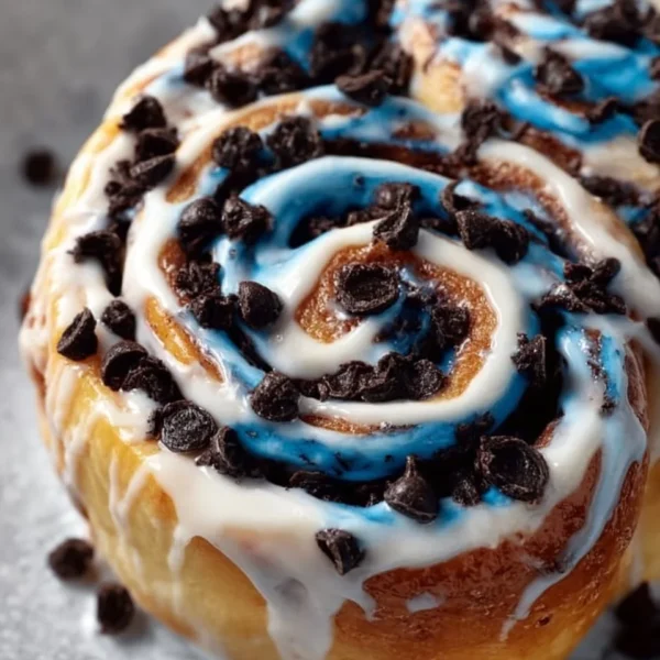 Delicious chocolate chip cinnamon rolls fresh out of the oven