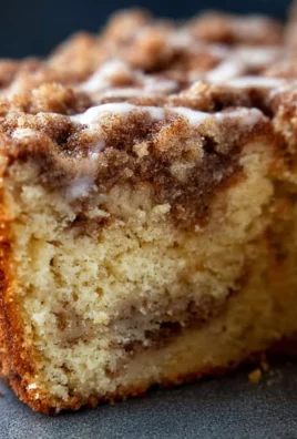 Delicious homemade coffee cake served with a cup of coffee