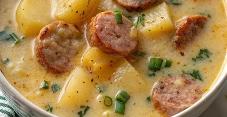 Cozy Crockpot Potato Soup with Sausage – Hearty and Delicious for Fall
