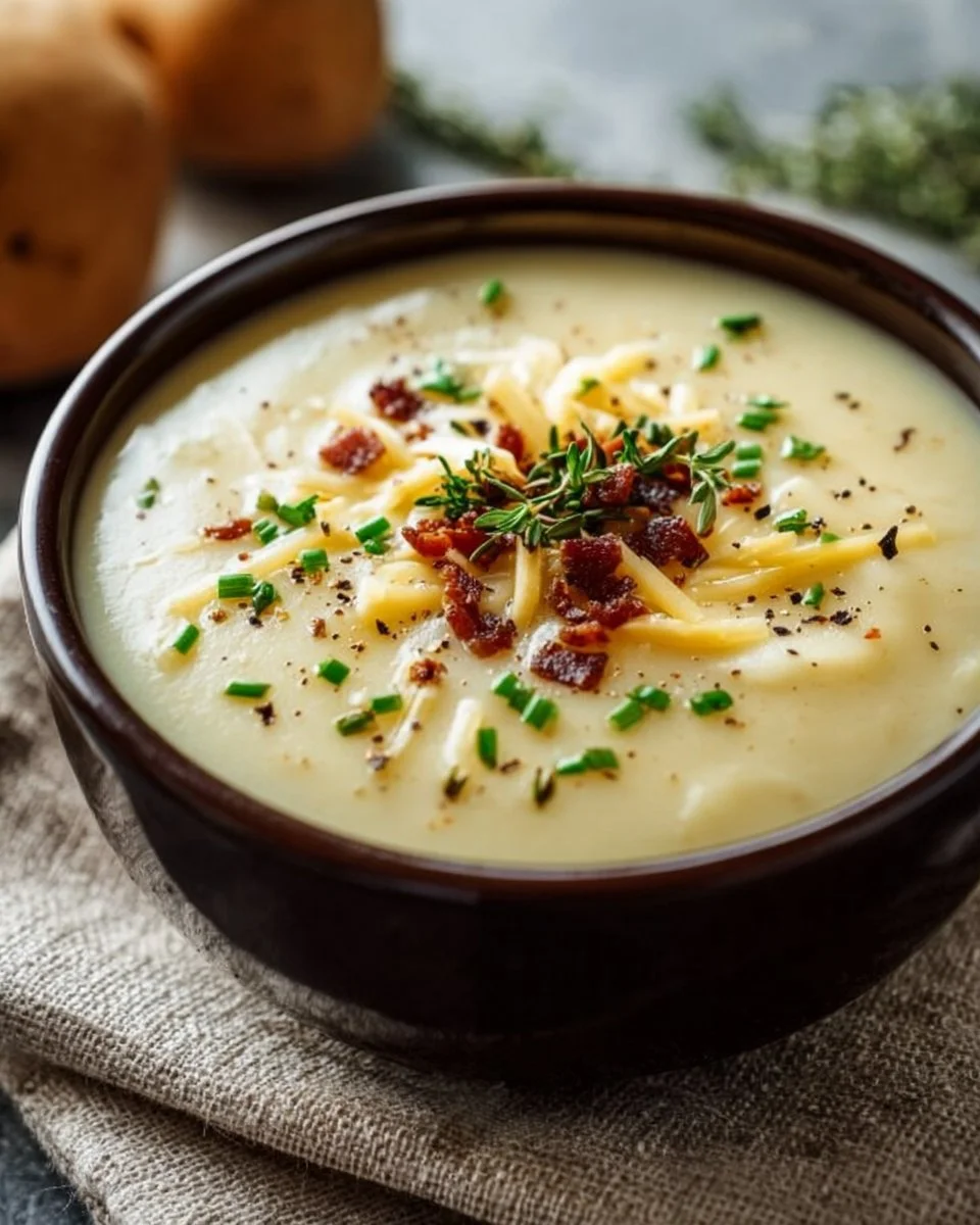 Crockpot Potato Soup Recipe Card