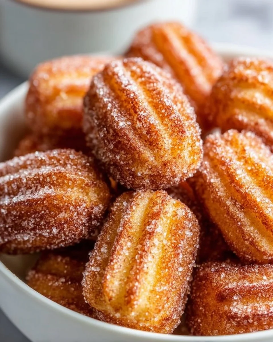 Healthy Baked Churro Bites