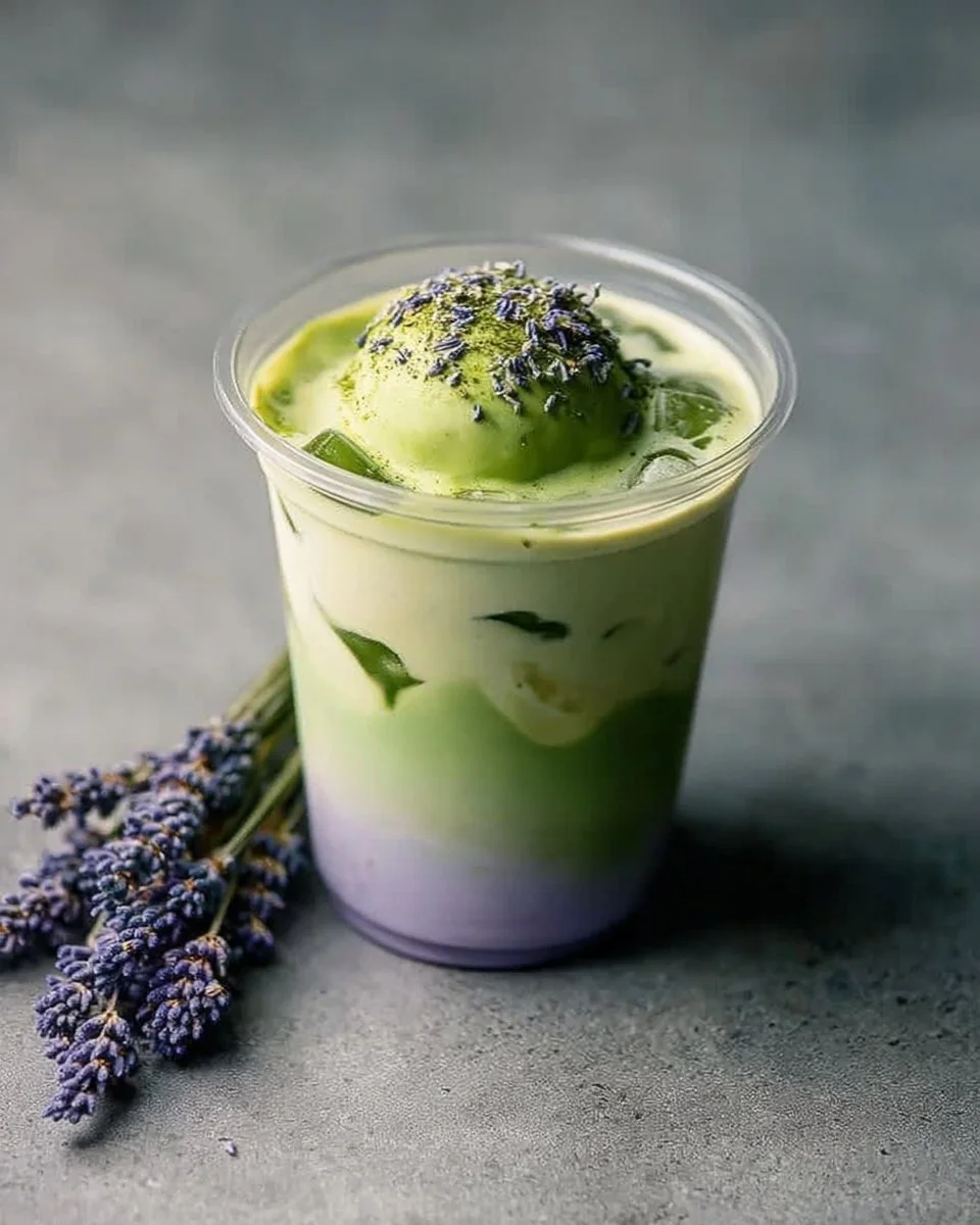 Iced Honey Lavender Matcha