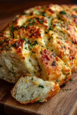 Freshly baked Italian herbs cheese bread with herbs and cheese toppings.