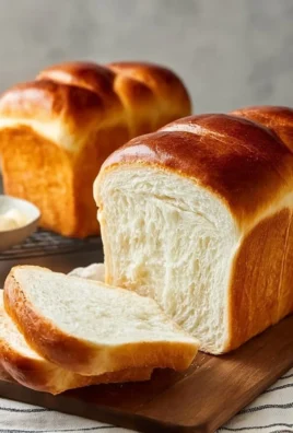 Homemade milk bread loaf fresh out of the oven
