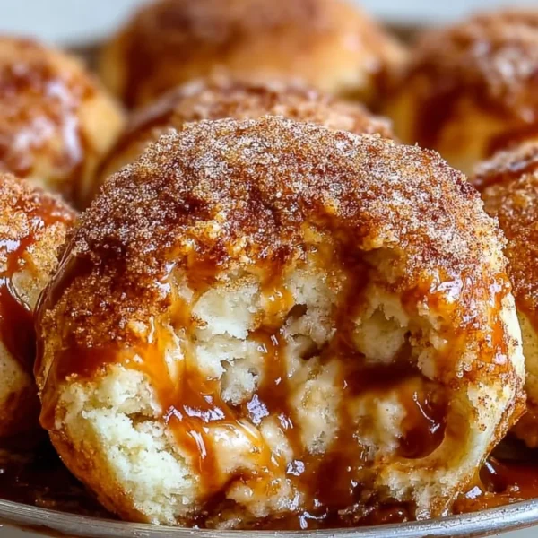 Delicious caramel apple pie bombs served on a plate