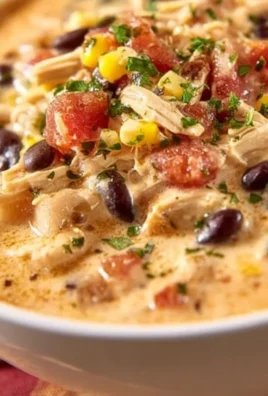 Bowl of Slow Cooker Cheesy Chicken Chili topped with cheese and herbs