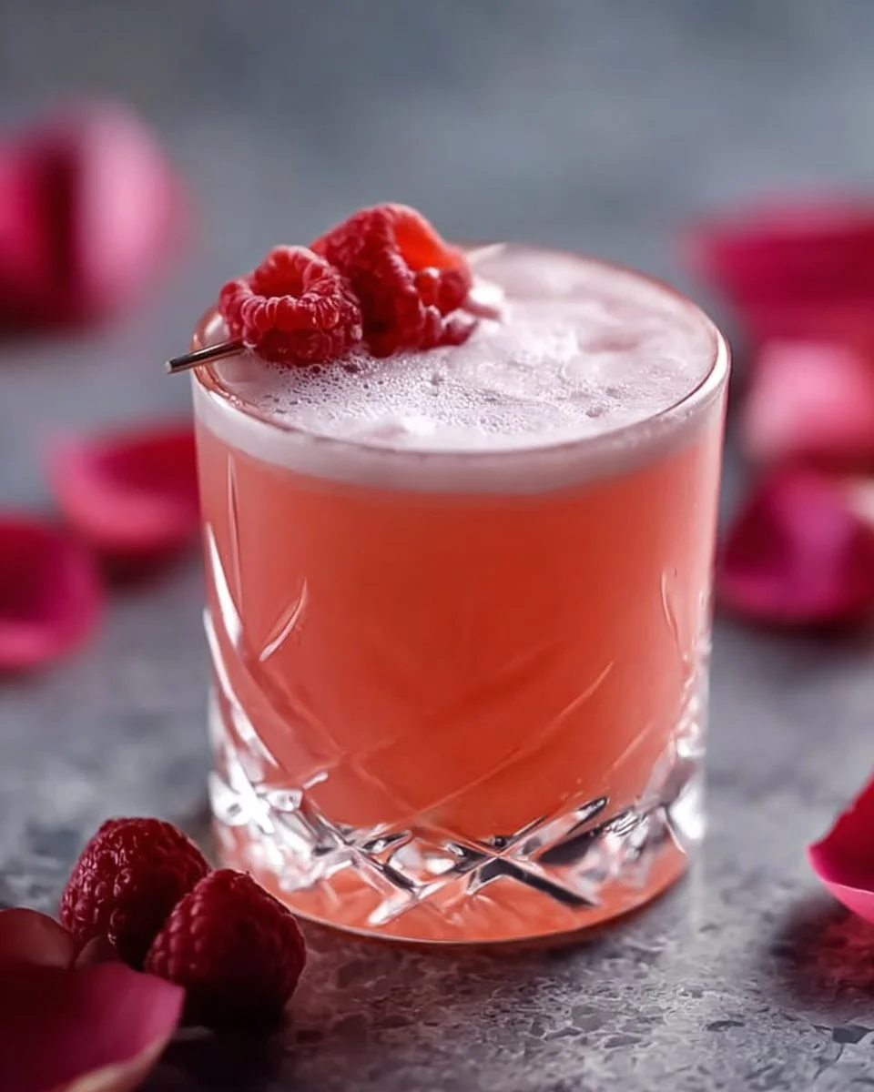 Sour Raspberry Valentine (Raspberry Gin Sour)