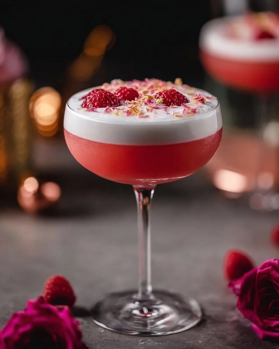 Sour Raspberry Valentine (Raspberry Gin Sour)