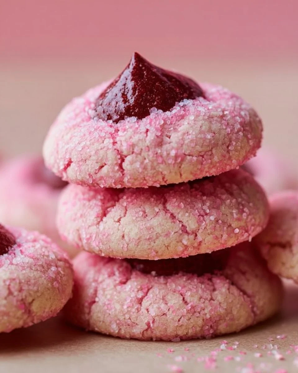 Strawberry Kiss Cookies