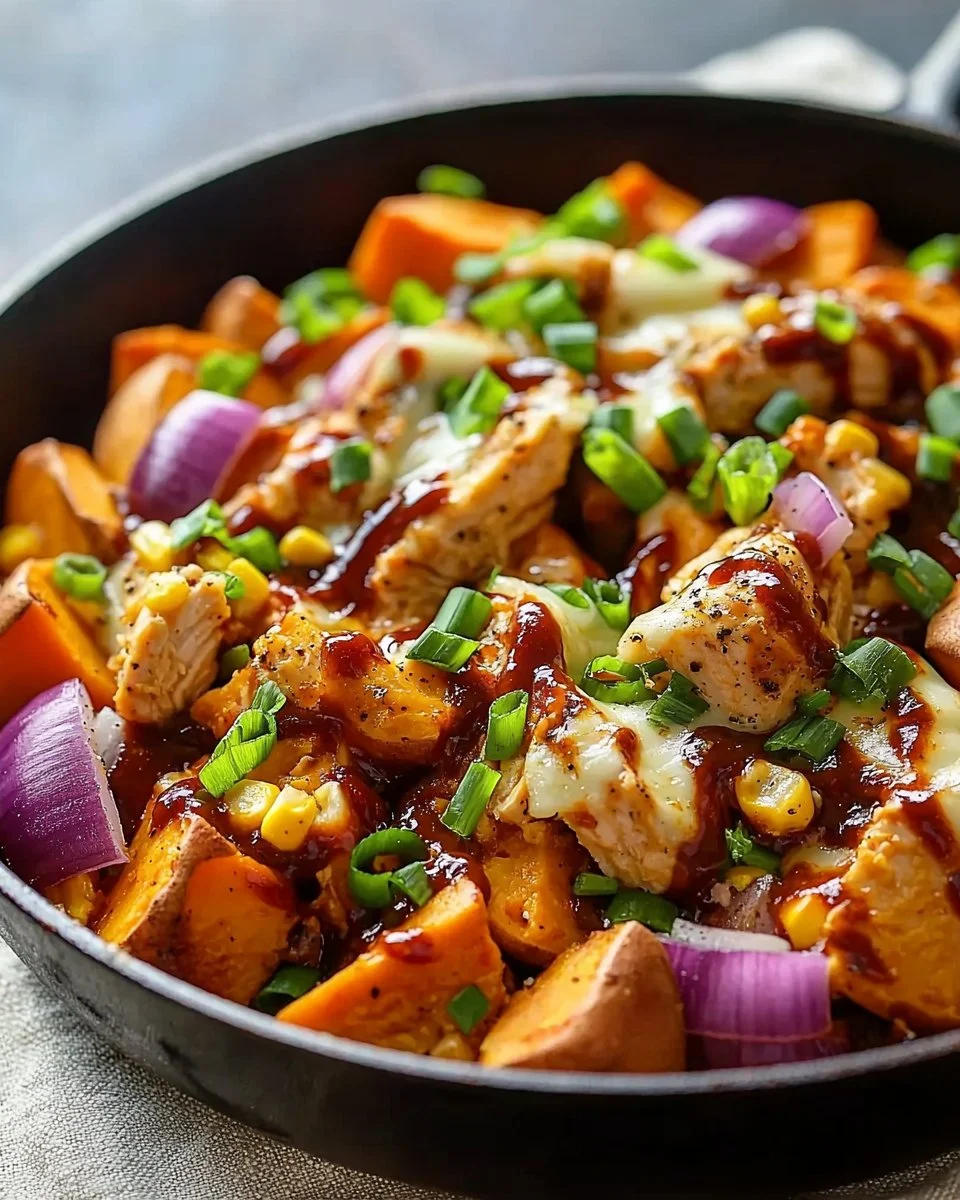 BBQ Chicken Sweet Potato Skillet – Easy One-Pan Dinner