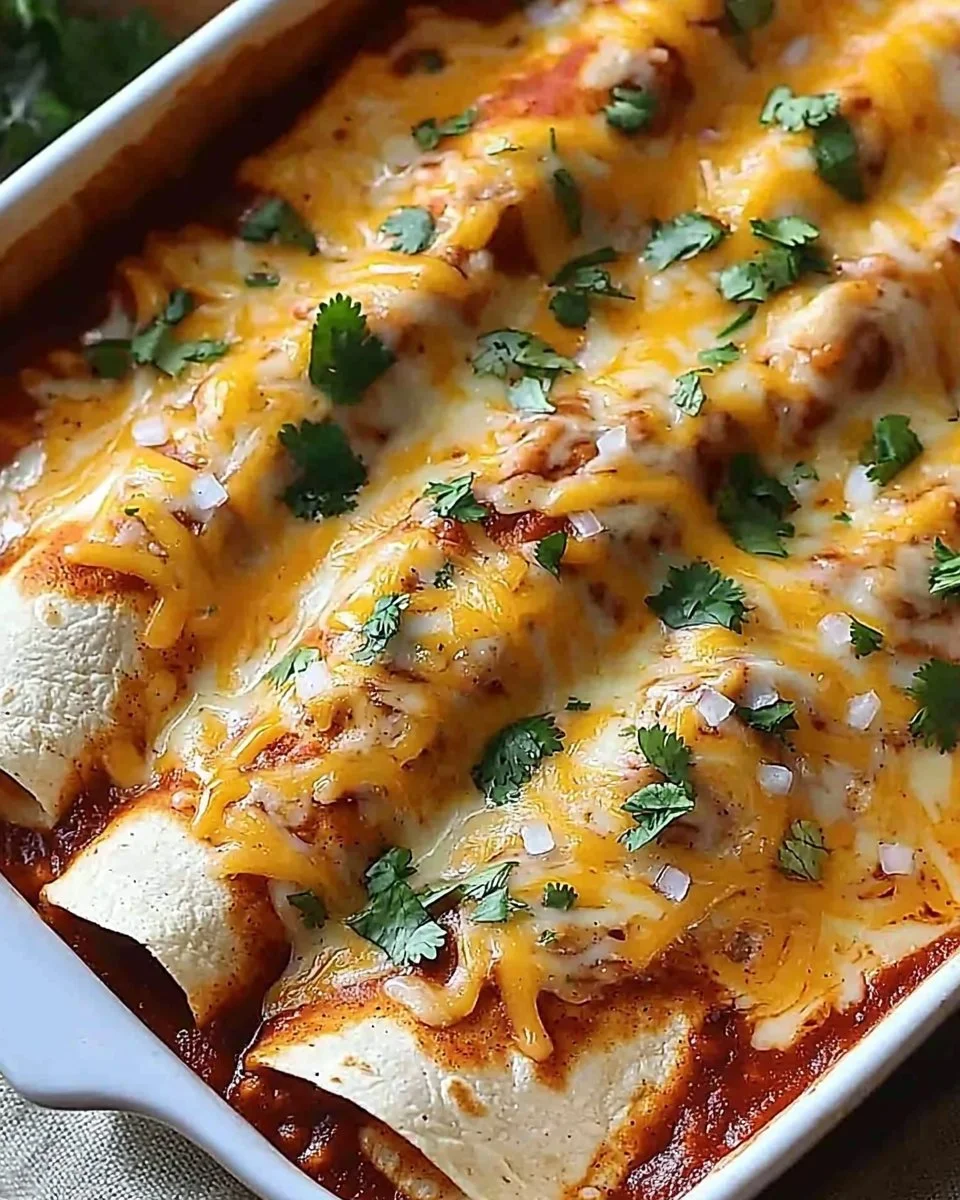 Bean and Cheese Enchiladas