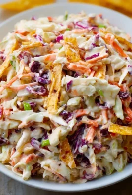 Flavor-packed coleslaw with fresh vegetables and bold dressing