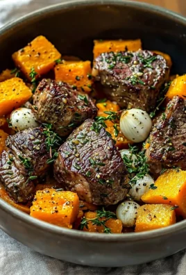 Butternut Squash and Garlic Herb Steak Bowls for a flavorful meal