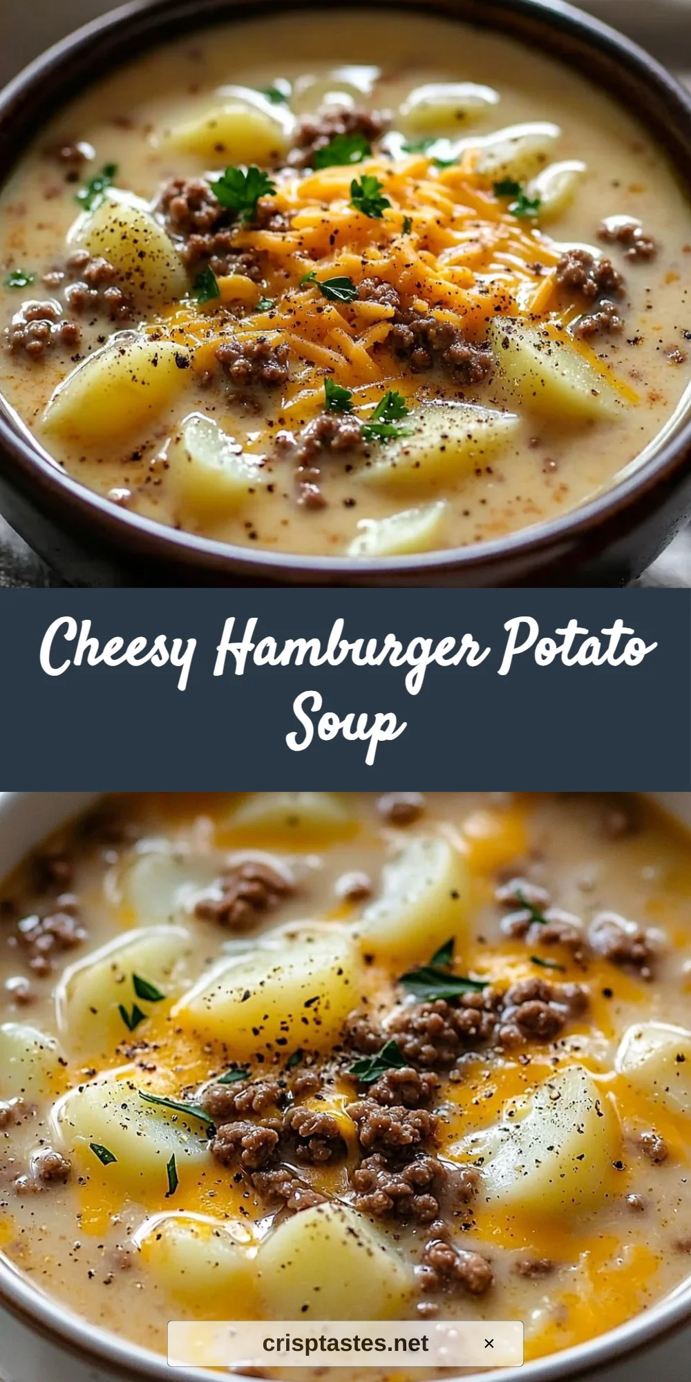 Cheesy Hamburger Potato Soup