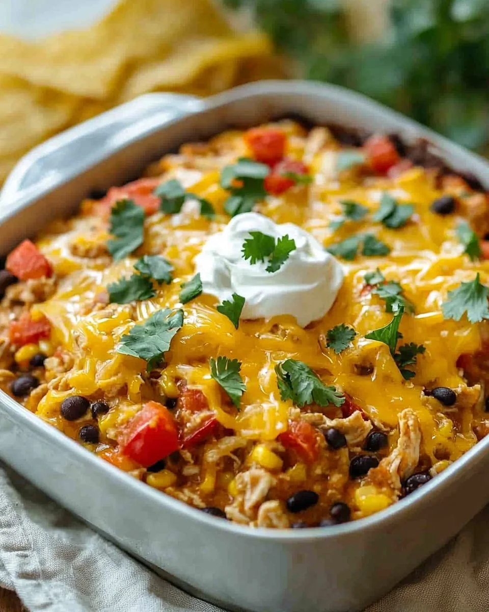 Chicken Taco Casserole