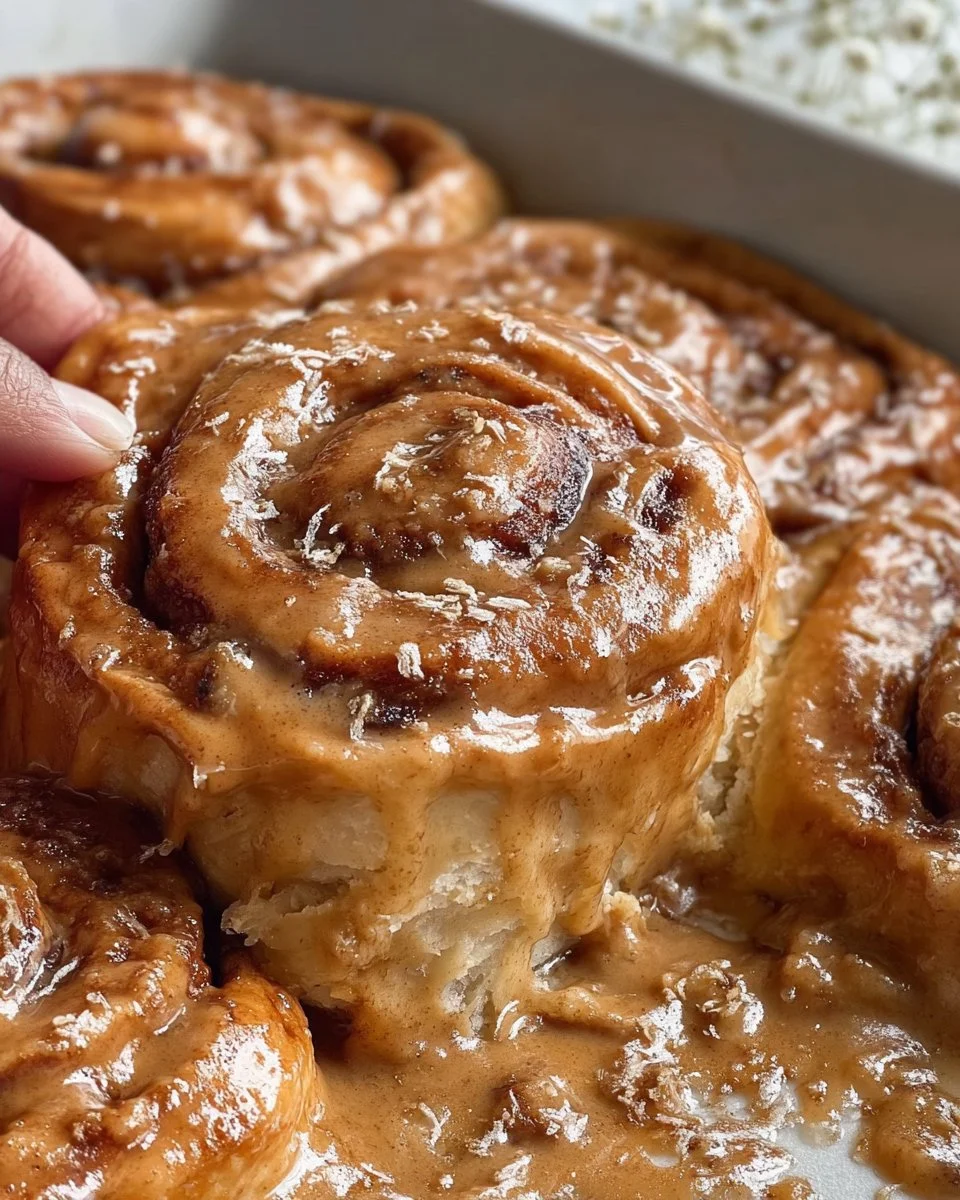 Cookie Butter Espresso Cinnamon Rolls