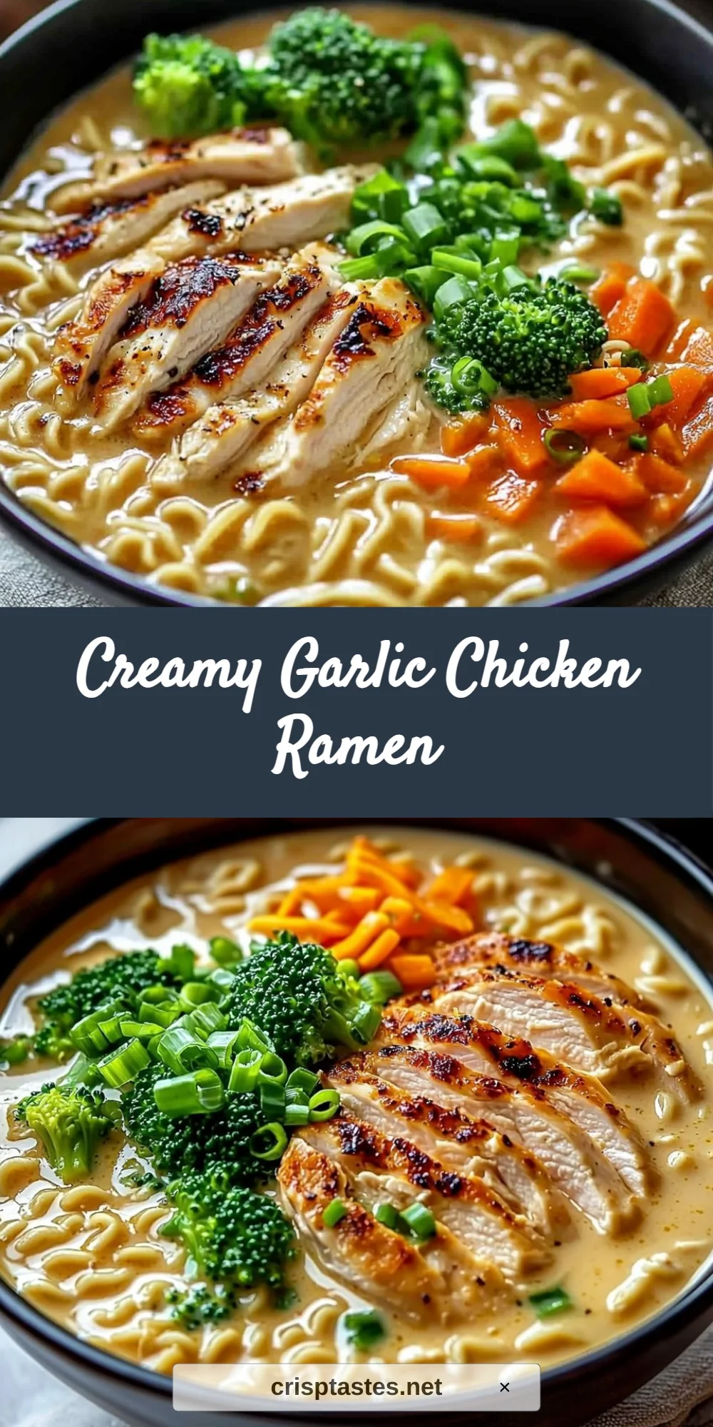 Creamy Garlic Chicken Ramen