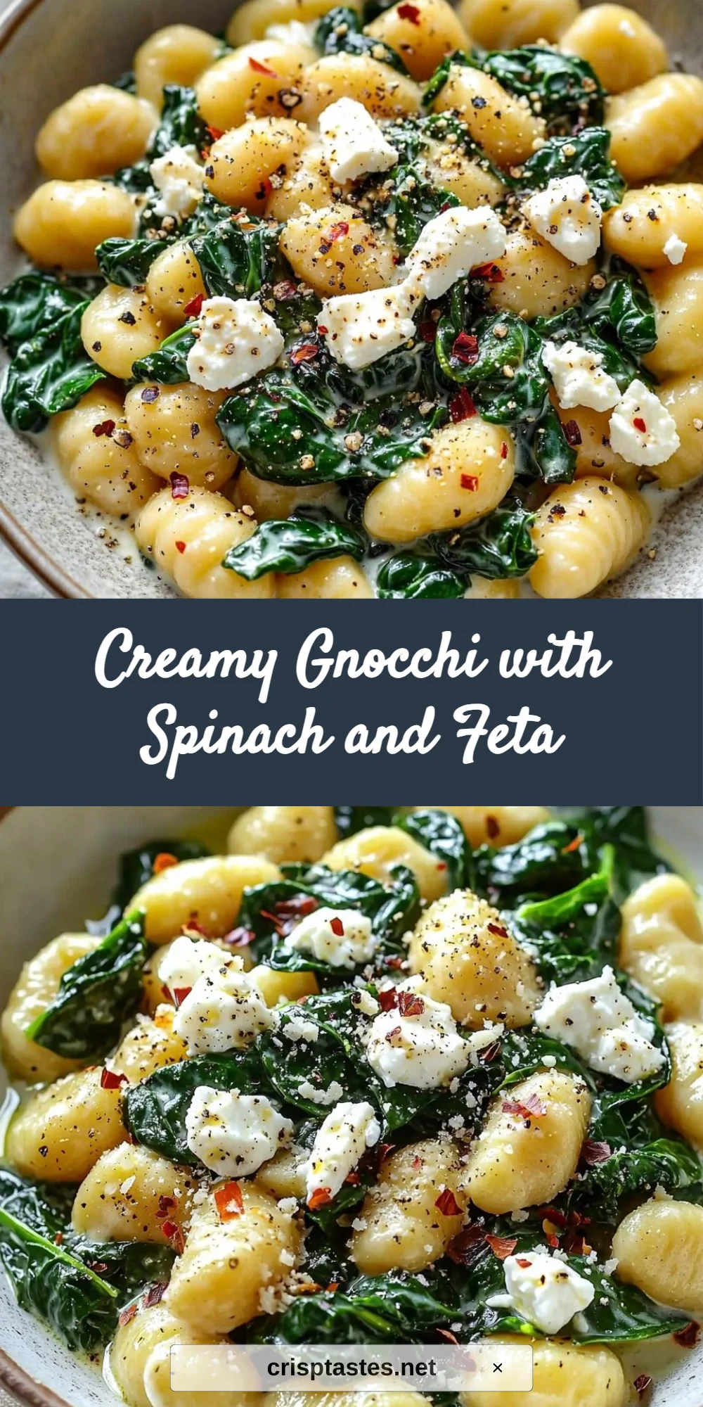 Creamy Gnocchi with Spinach and Feta