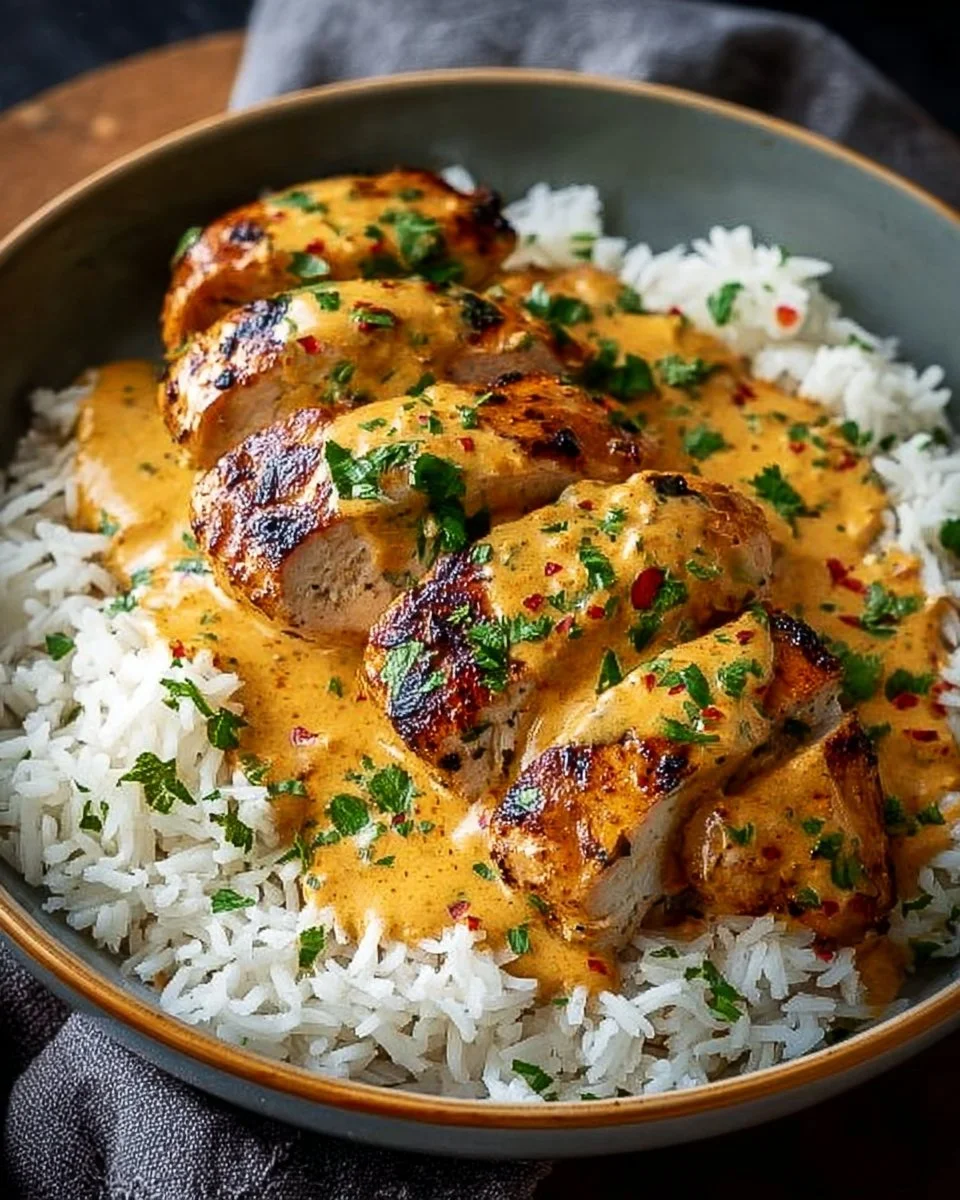 Creamy Peri-Peri Chicken with Rice