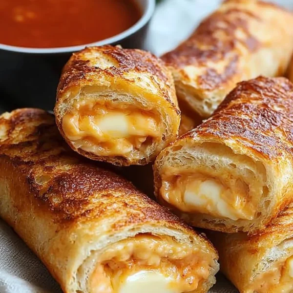 Crispy Cheesy Roll Ups served on a plate, perfect for snacking.