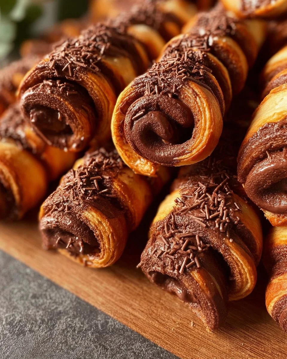 Crispy Chocolate Rolls