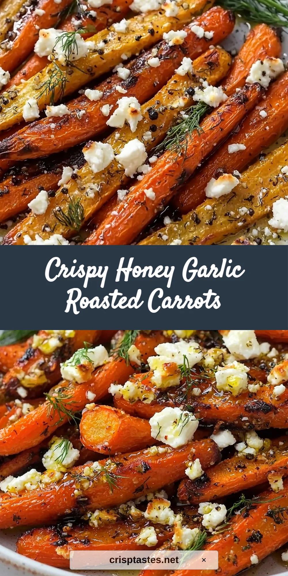 Crispy Honey Garlic Roasted Carrots