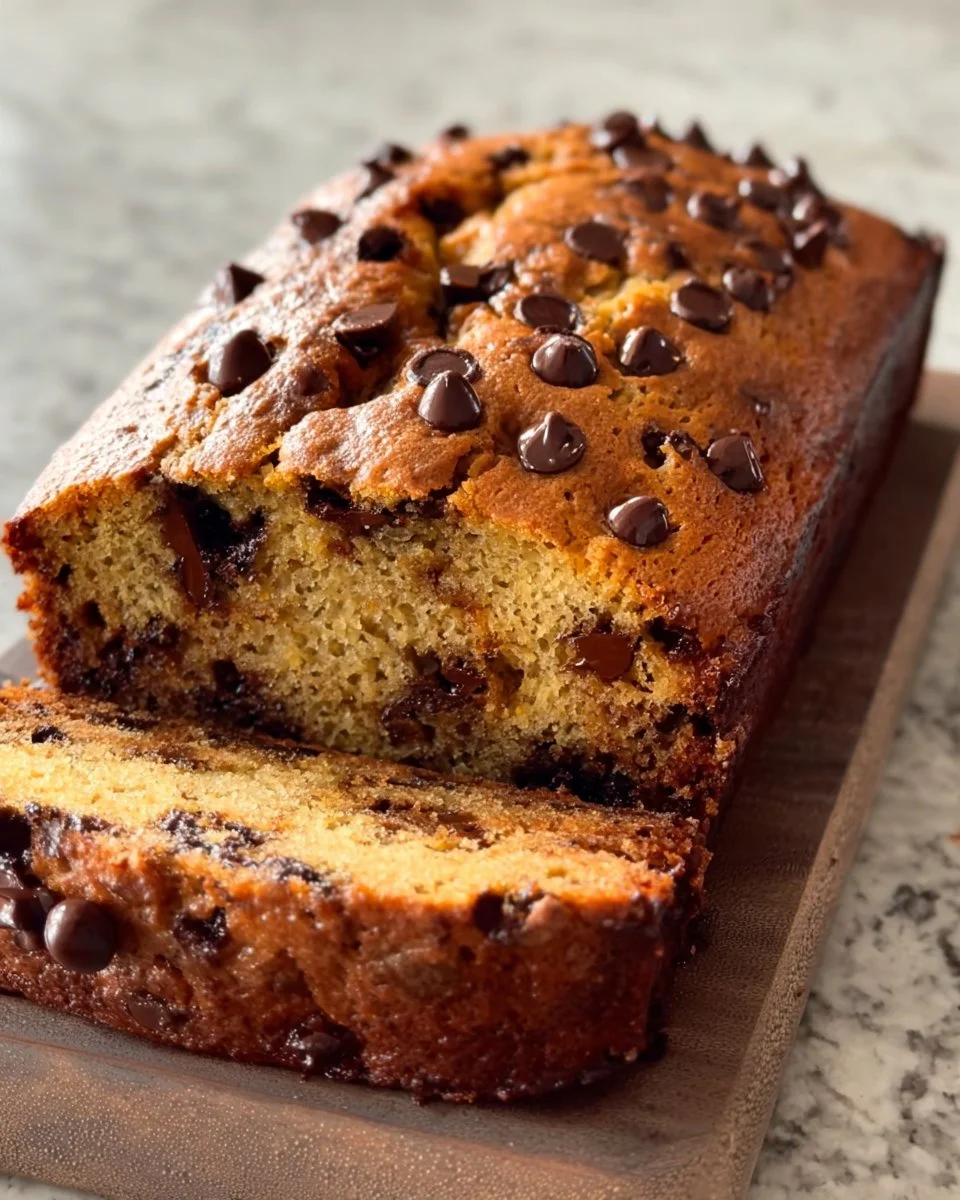 Easy Banana Bread with Chocolate Chips
