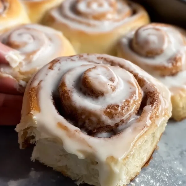 Delicious homemade easy cinnamon rolls fresh out of the oven