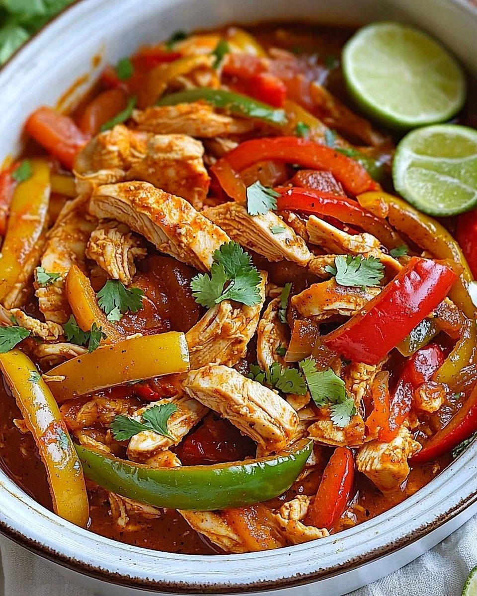 Easy Crockpot Chicken Fajitas