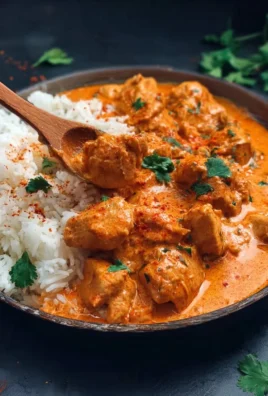 Plate of New Zealand style butter chicken served with rice and naan bread