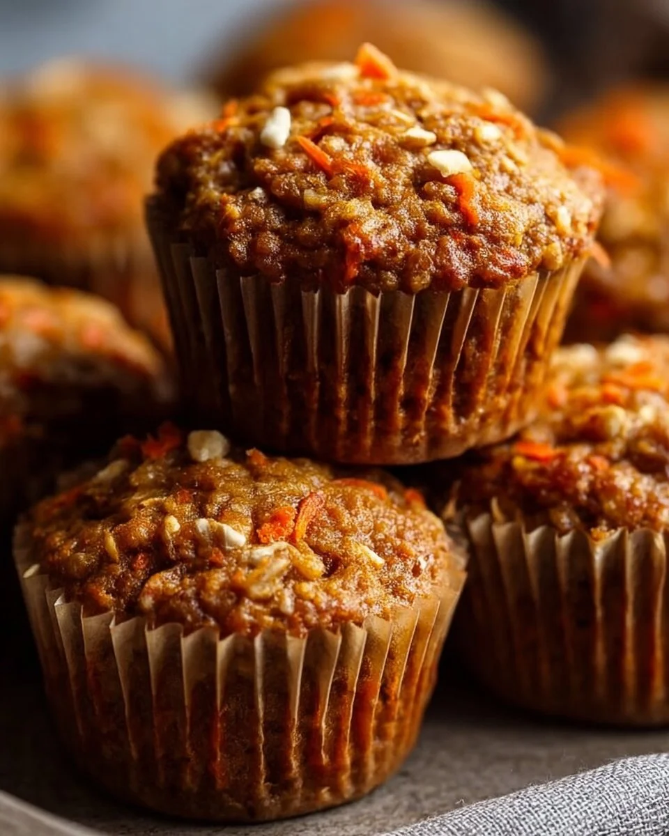 Easy One-Bowl Carrot Oatmeal Muffins