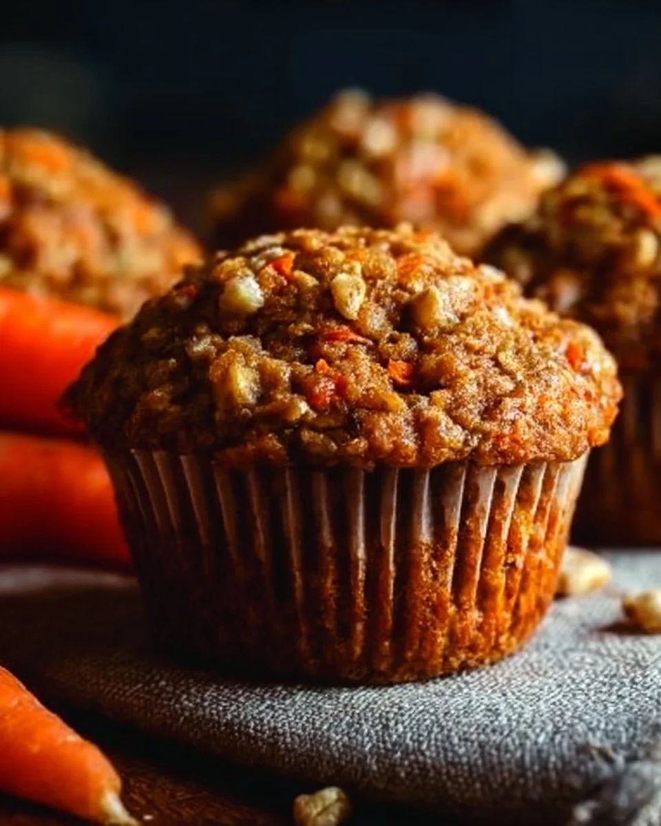 Easy One-Bowl Carrot Oatmeal Muffins
