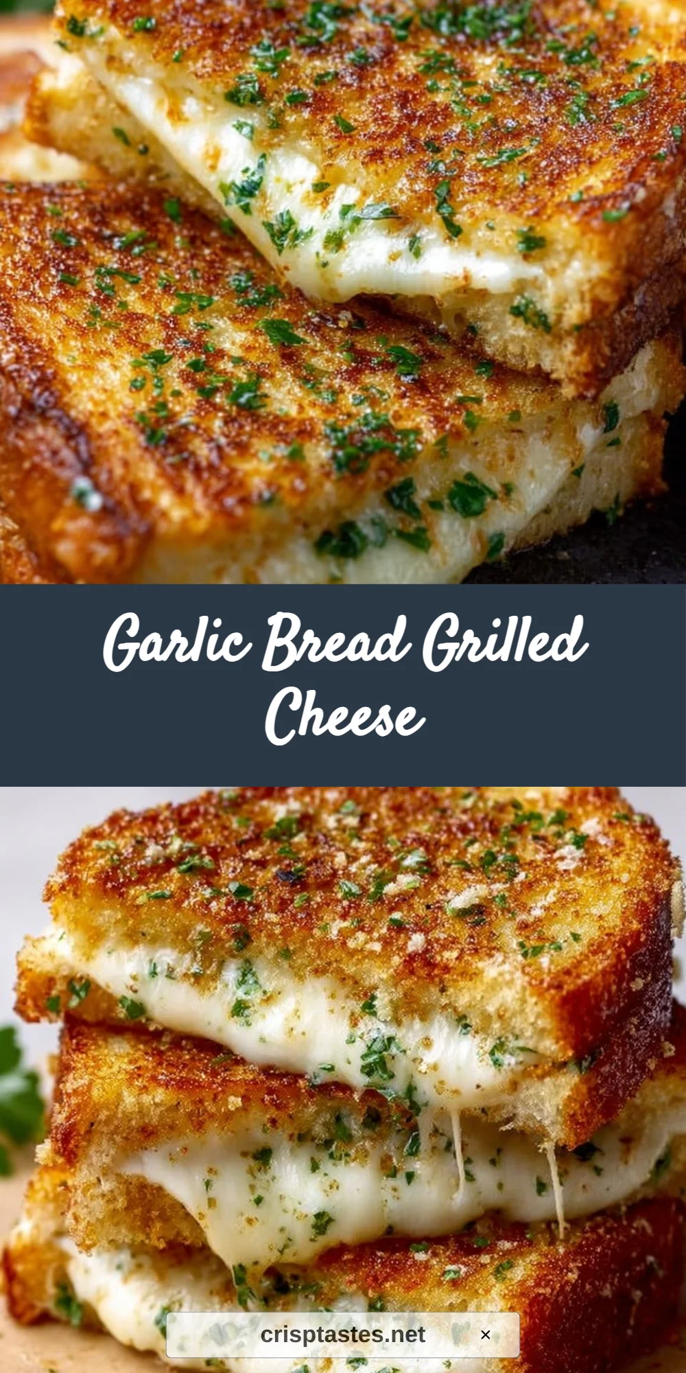 Garlic Bread Grilled Cheese