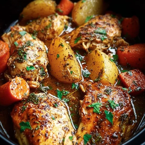 Delicious Garlic Butter Chicken cooked in a Crockpot for tender, flavorful meals.