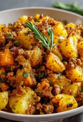 Ground Turkey and Potatoes dish served on a plate