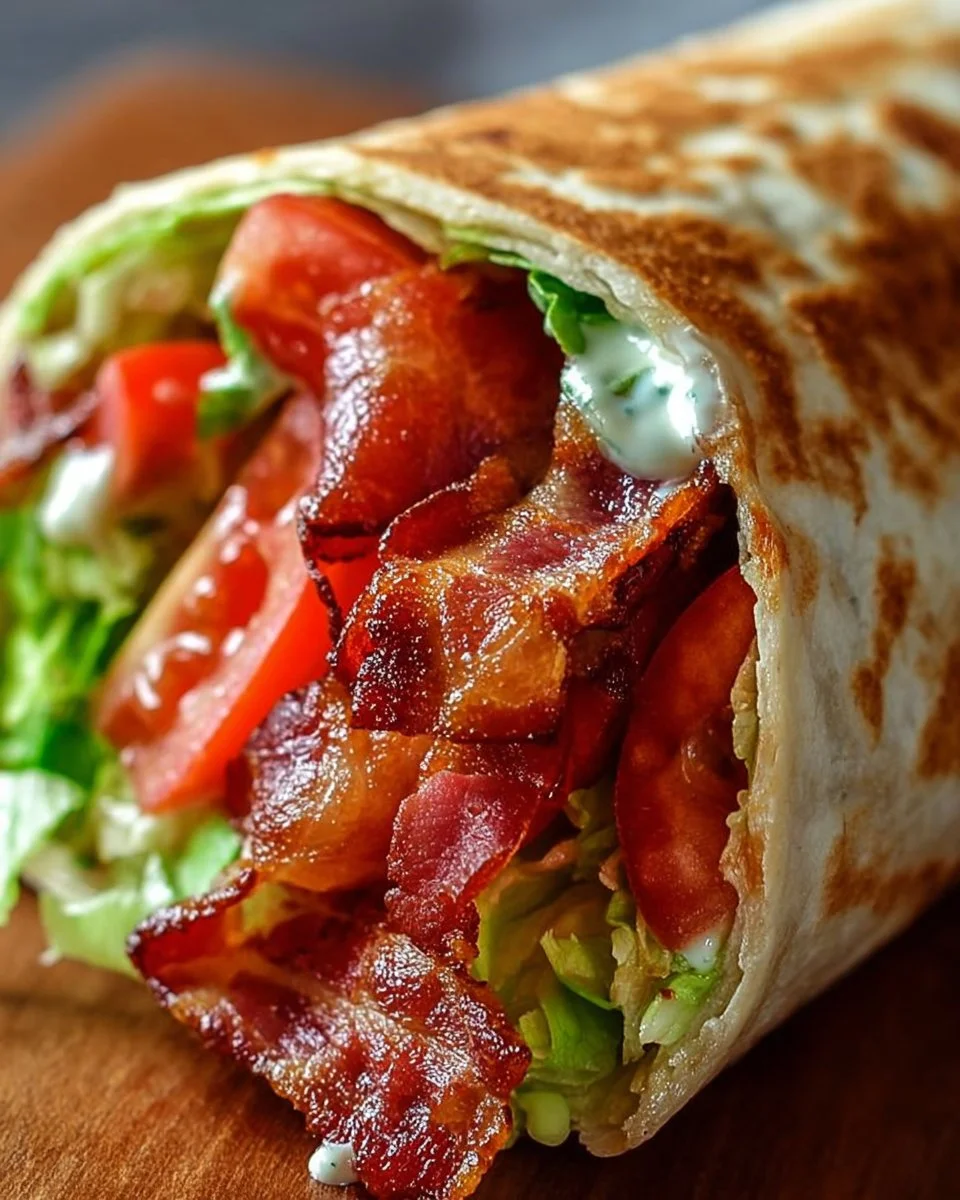 Healthy BLT Wraps with Secret Sauce