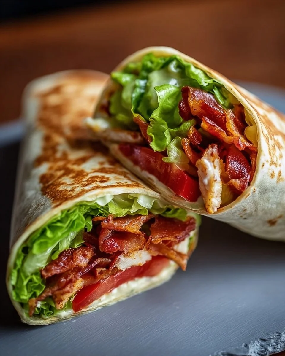 Healthy BLT Wraps with Secret Sauce