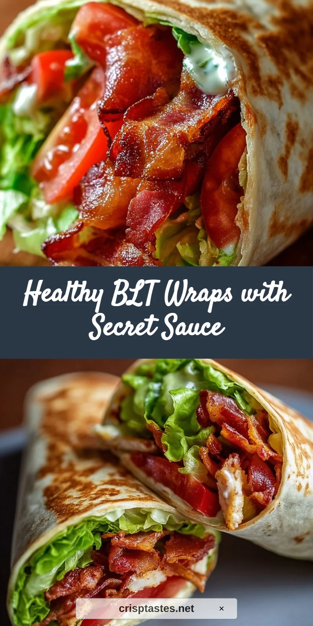 Healthy BLT Wraps with Secret Sauce