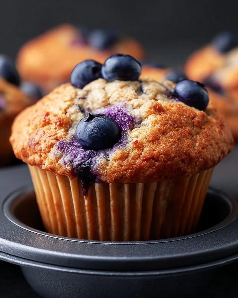 Hearty Blueberry Protein Muffins
